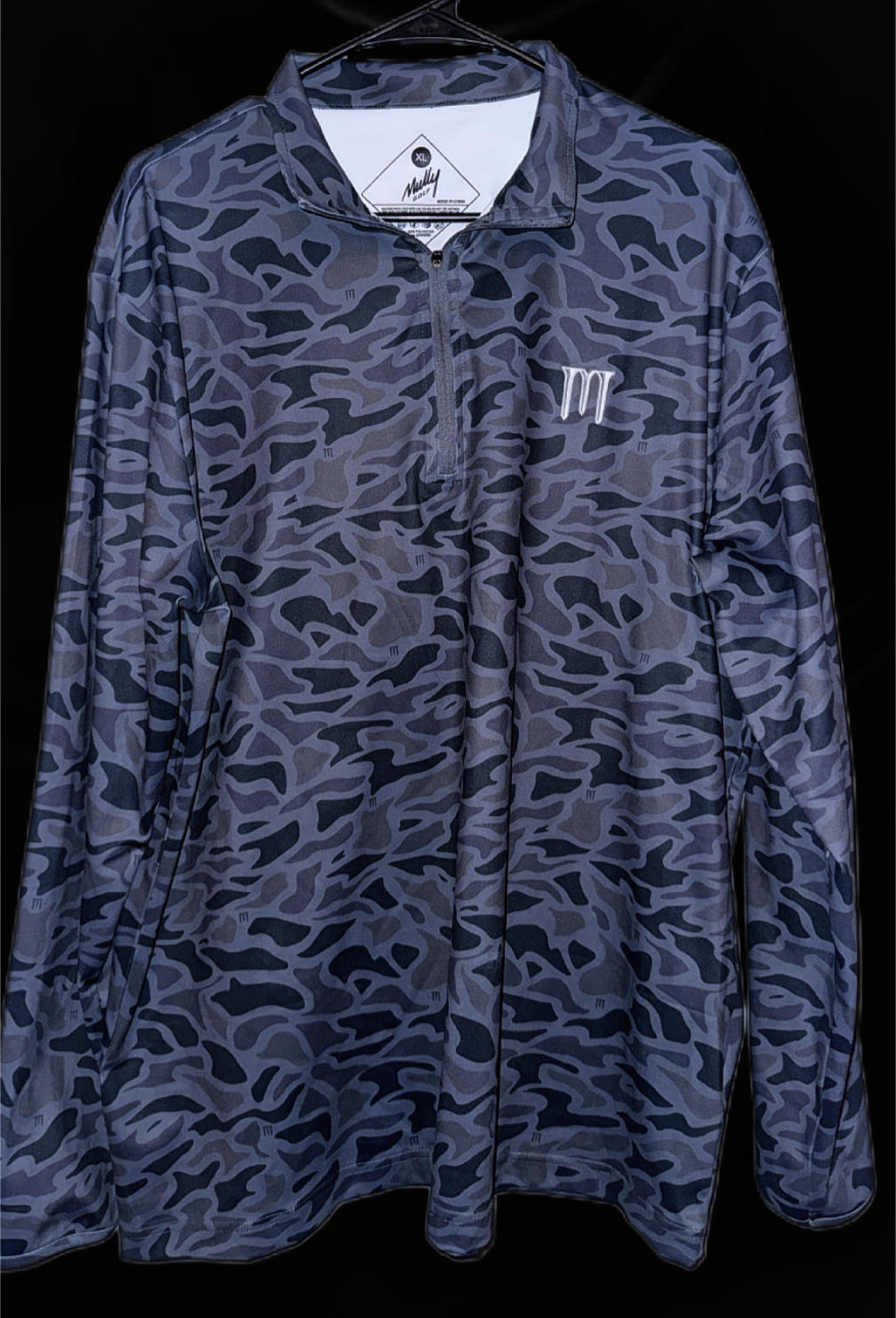 Charcoal Camo Quarterzip