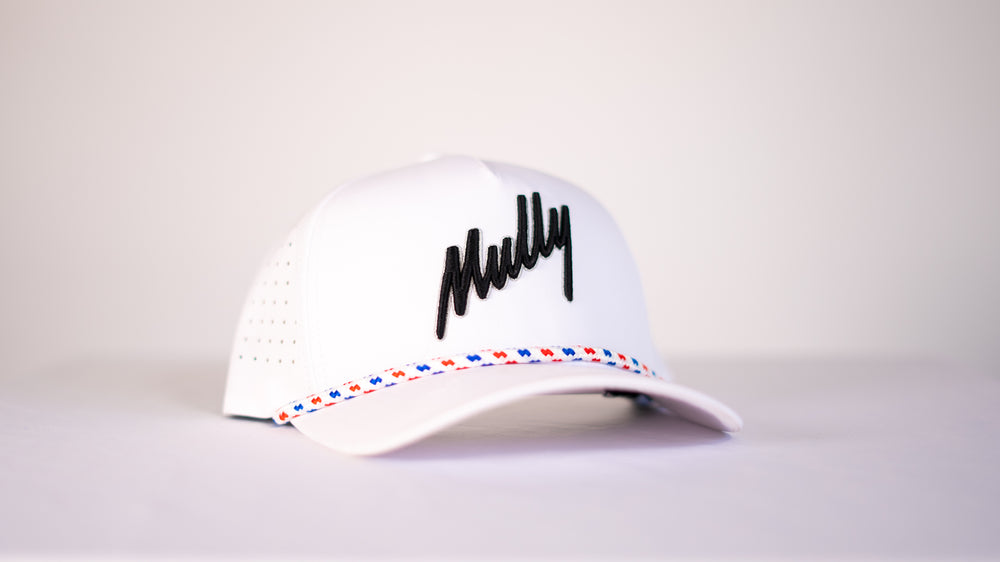 White "Mully" rope Snapback