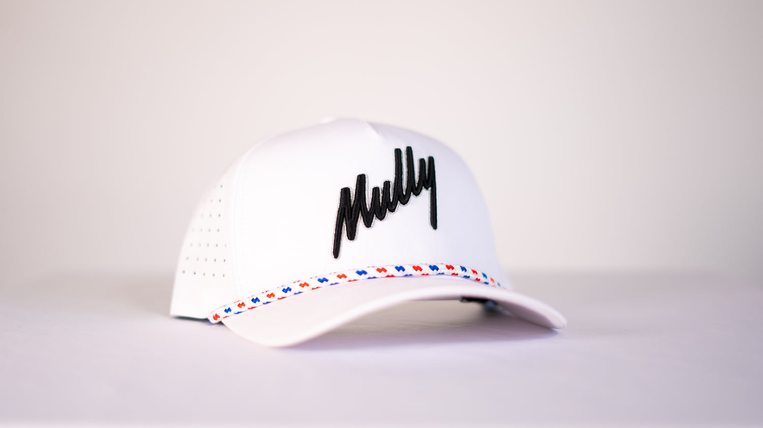 White "Mully" rope Snapback