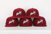 Maroon Mully 6 Panel Snapback